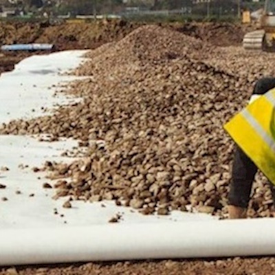 İZP 02 - GEOTEXTILE WHITE RECYCLED POLYESTER